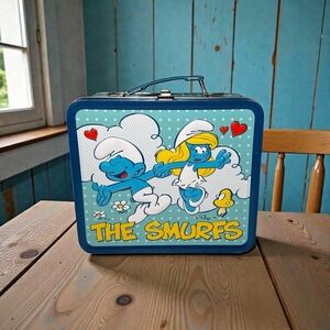 The Smurfs 2011 Vintage Style Tin Lunch Box